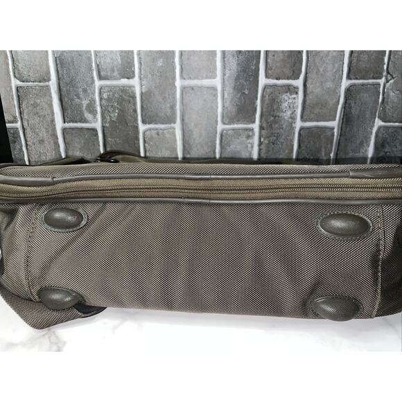 Samsonite Carry On Computer Tan/Brown Bag Zipper Adjustable Shoulder Strap - Picture 7 of 8